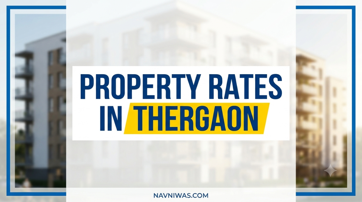 Residential building projects and Aundh-Ravet BRTS road near Thergaon Pimpri Chinchwad
