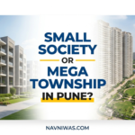 Pune city residential high-rise township vs low-rise standalone apartment building